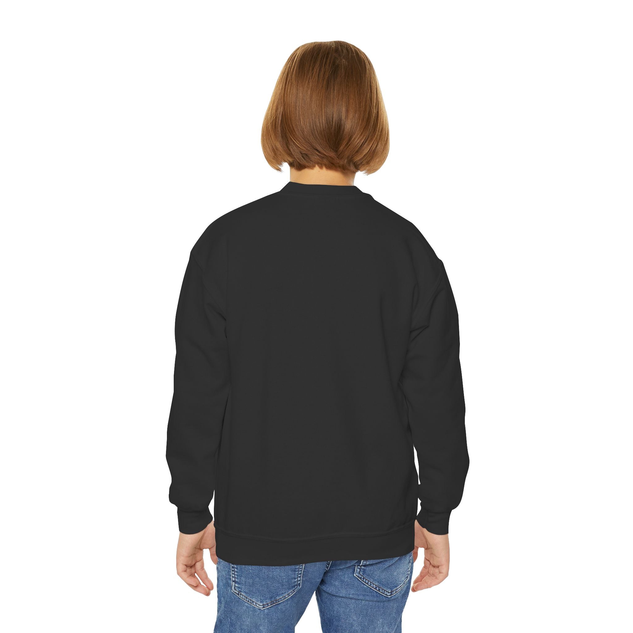 Youth Skeleton Skateboarding Crewneck Sweatshirt