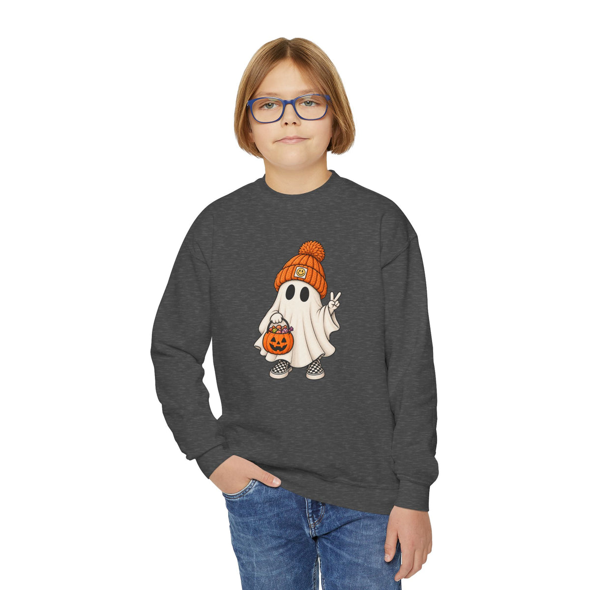 Youth Ghost Crewneck Sweatshirt