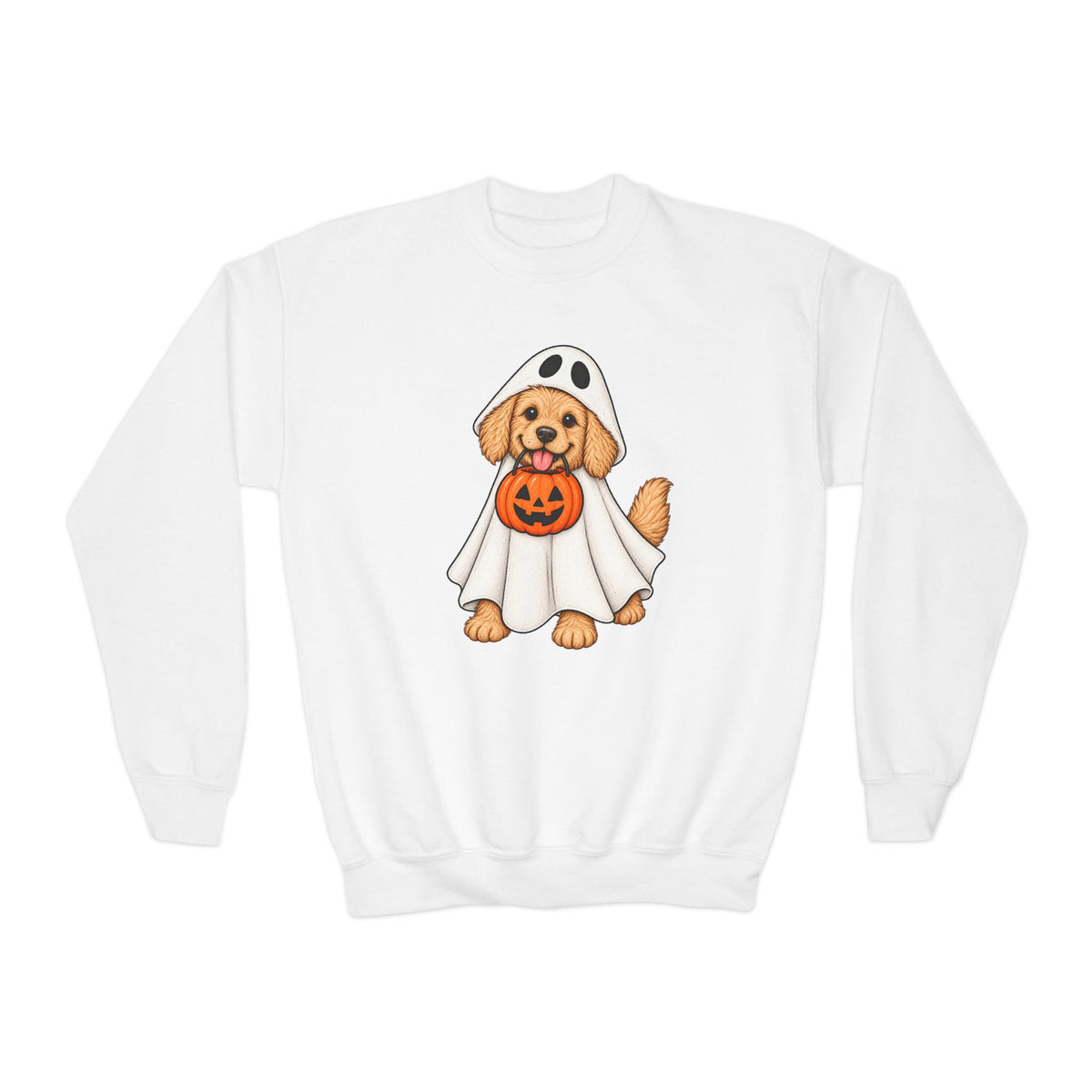Youth Ghost Puppy Crewneck Sweatshirt