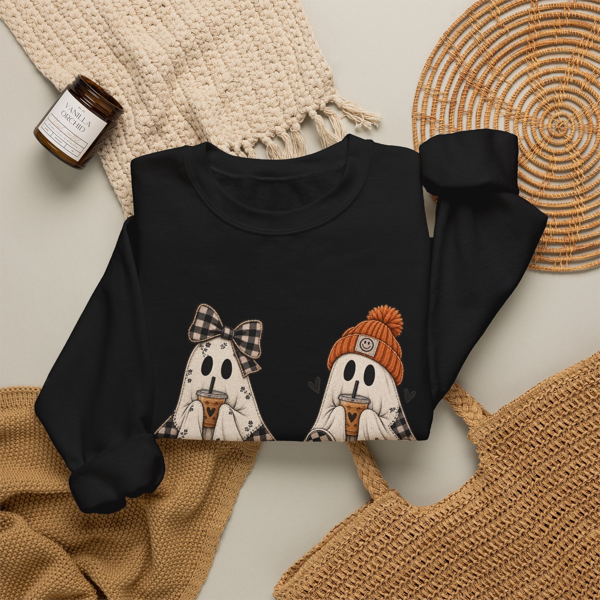 Trendy Ghost Crewneck Sweatshirt