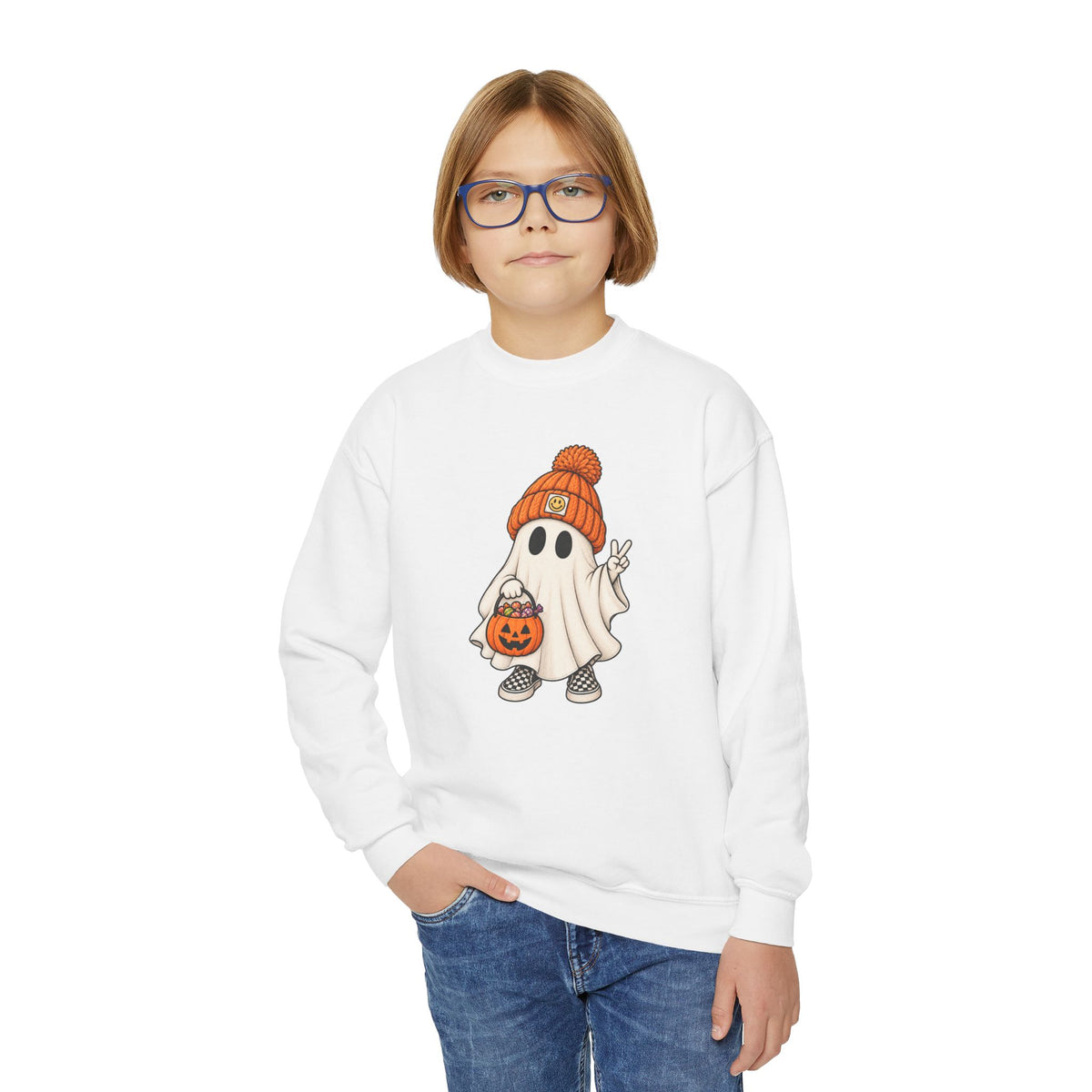Youth Ghost Crewneck Sweatshirt