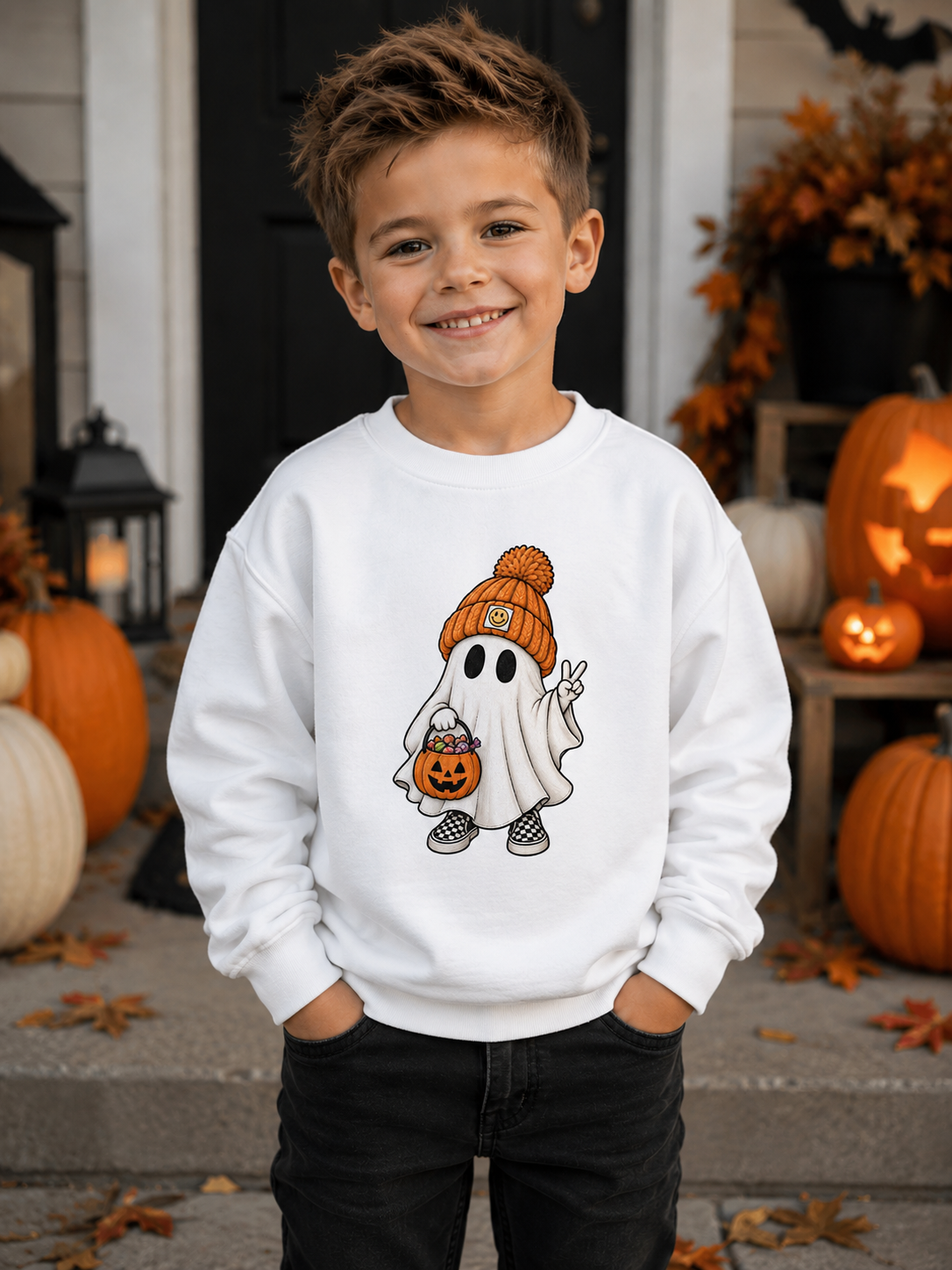 Youth Ghost Crewneck Sweatshirt