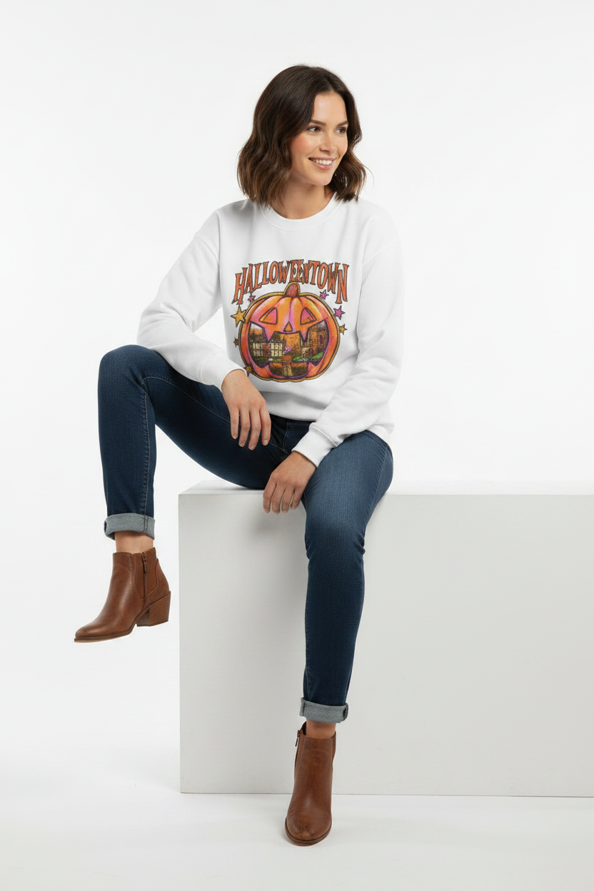 Halloweentown Pumpkin Crewneck Sweatshirt