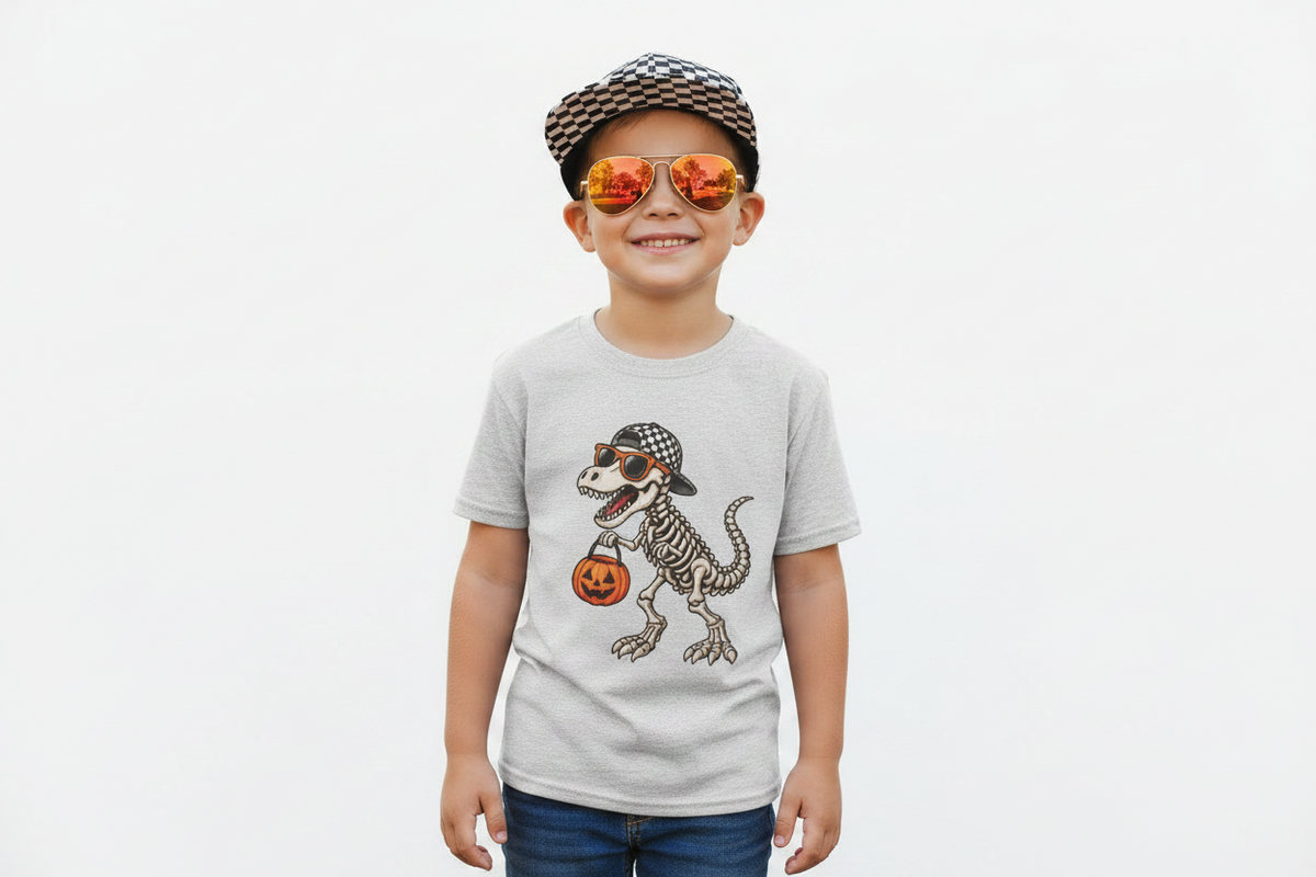 Youth Dino Skeleton Tee
