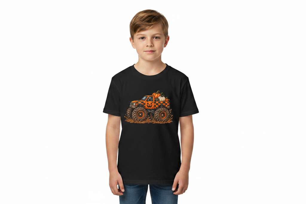 Youth Halloween Monster Truck Tee