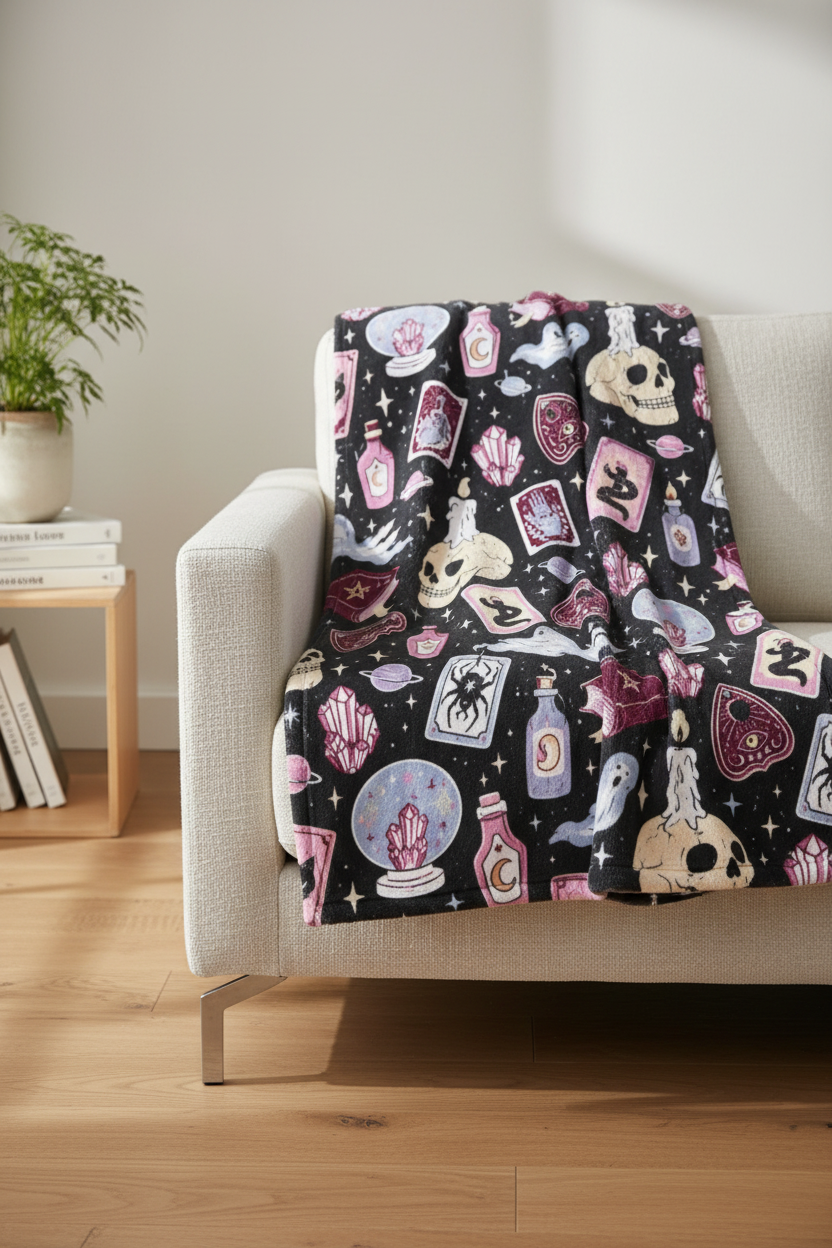 Mystic Occult Plush Blanket