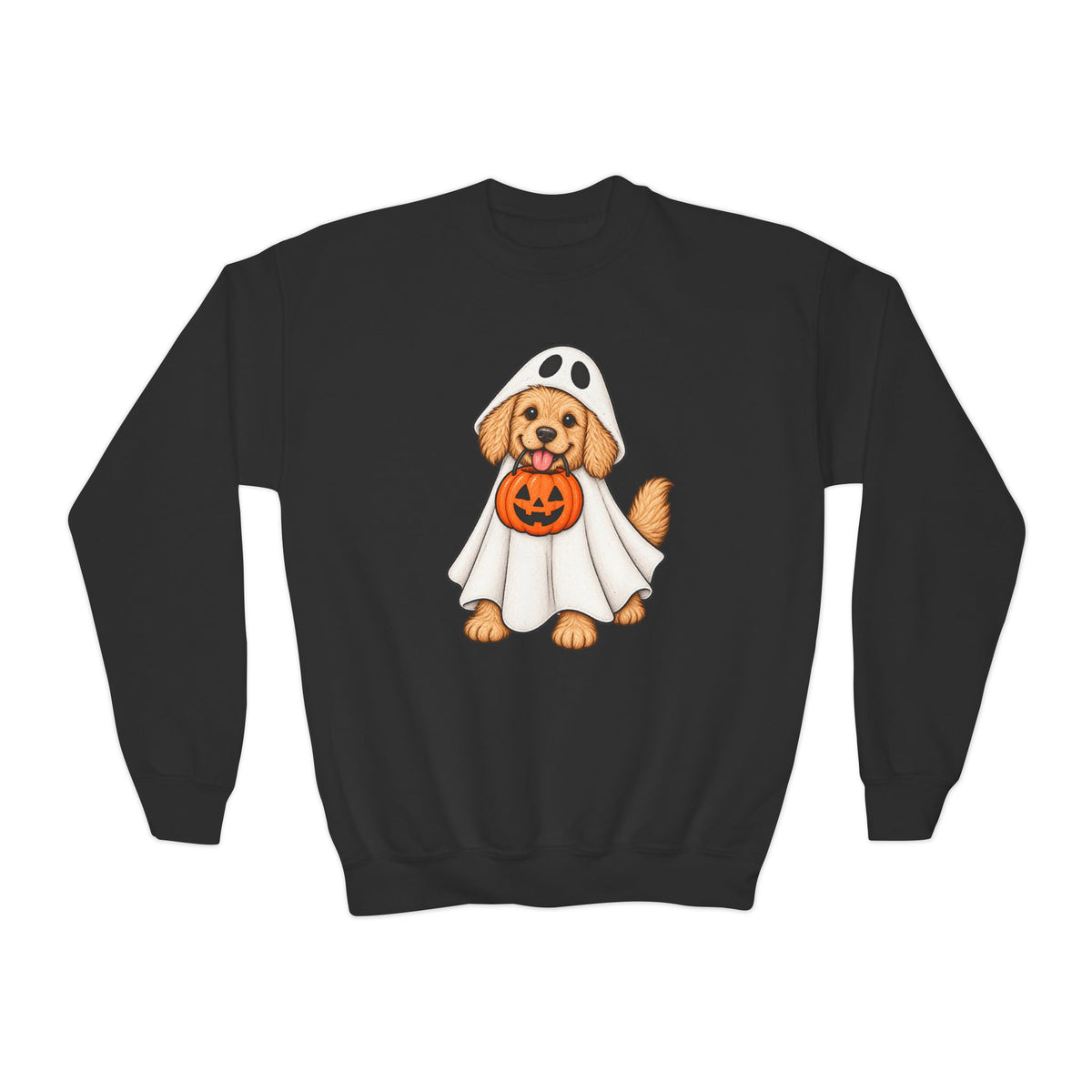 Youth Ghost Puppy Crewneck Sweatshirt