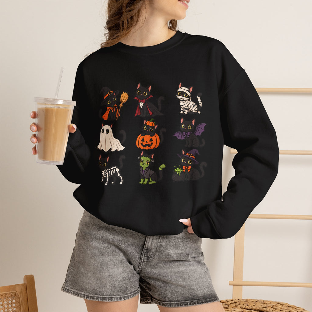 Vintage Cat Crewneck Sweatshirt
