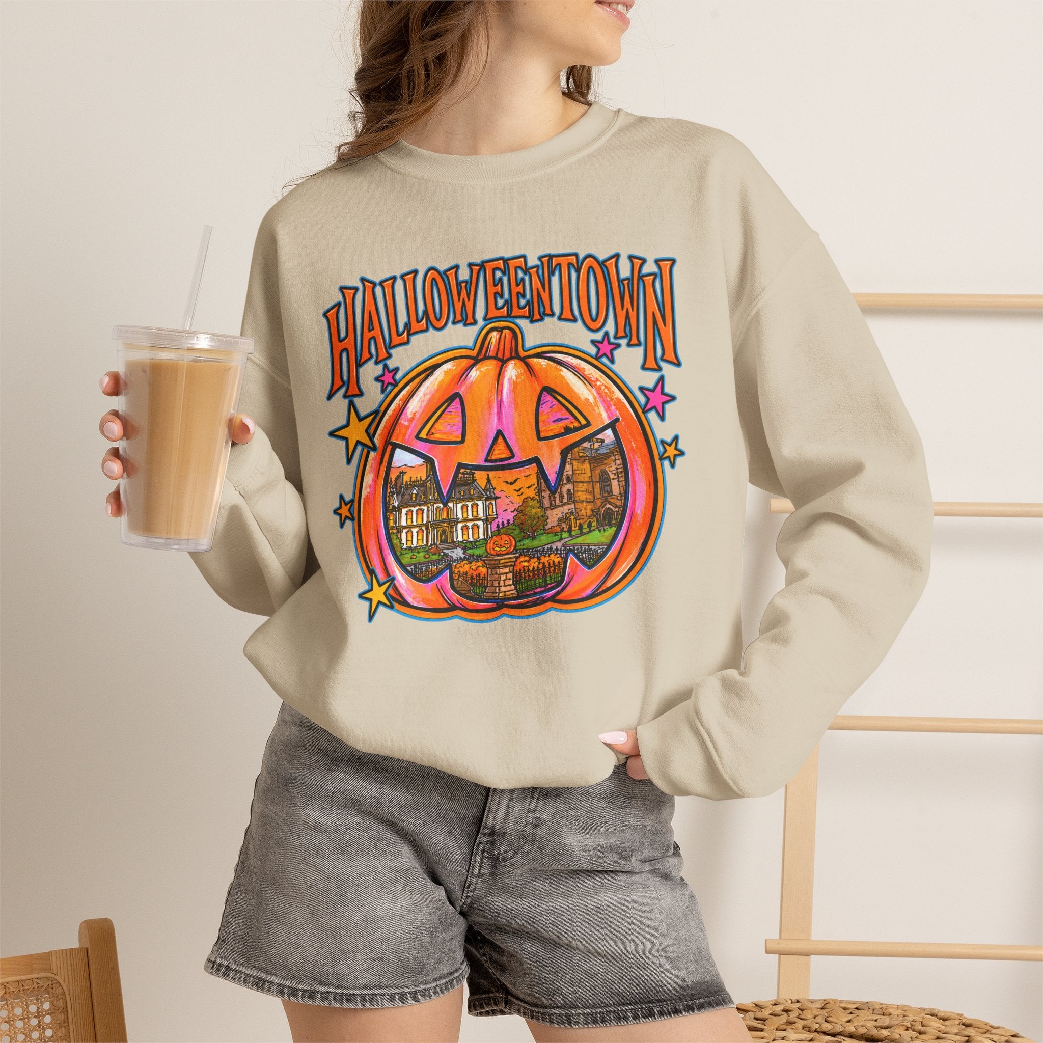 Halloweentown Pumpkin Crewneck Sweatshirt