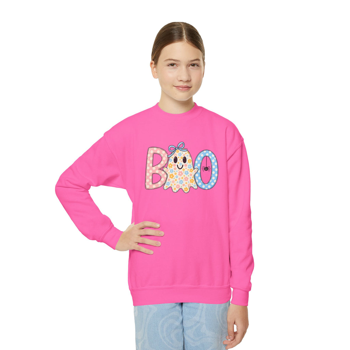 Youth 'BOO' Crewneck Sweatshirt