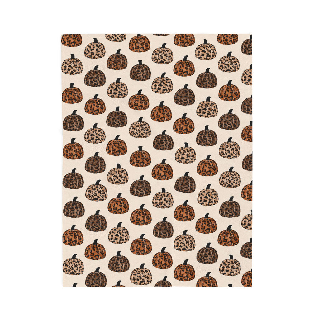 Leopard Pumpkin Throw Blanket