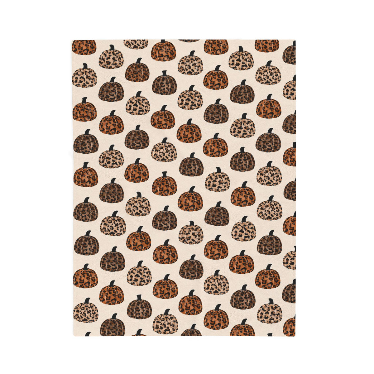 Leopard Pumpkin Throw Blanket