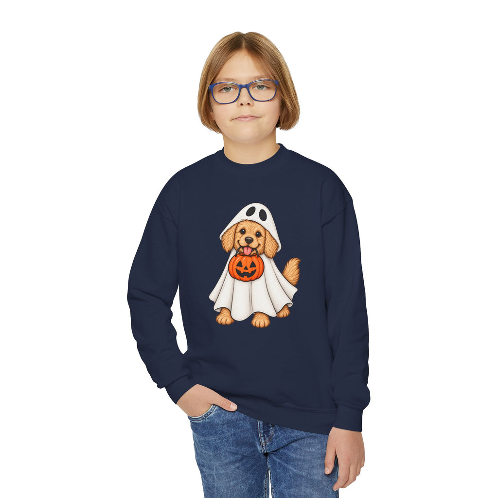 Youth Ghost Puppy Crewneck Sweatshirt
