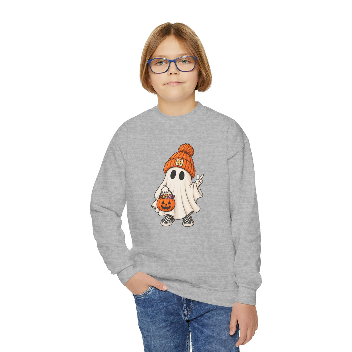 Youth Ghost Crewneck Sweatshirt
