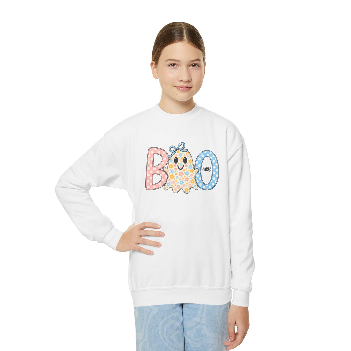Youth 'BOO' Crewneck Sweatshirt