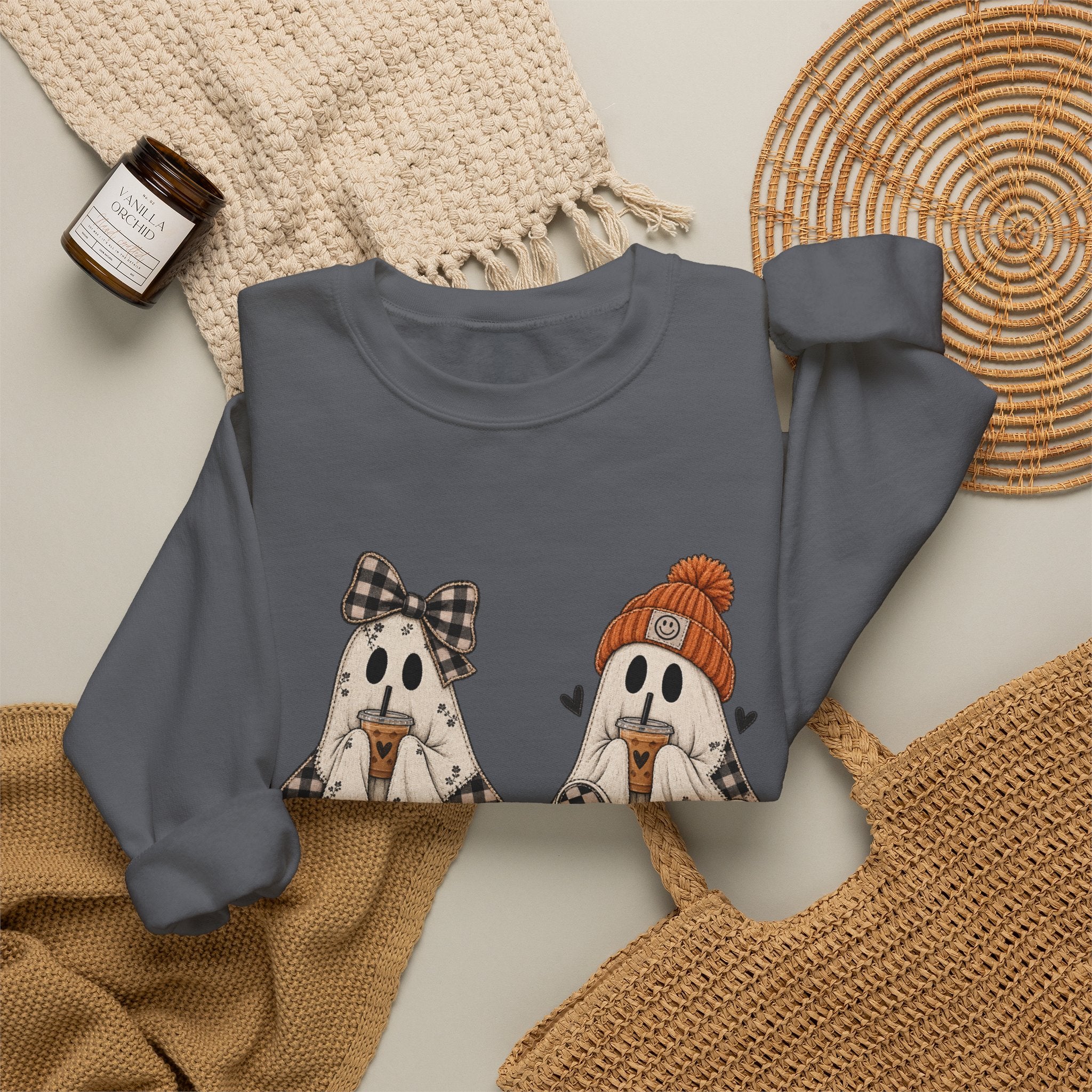 Trendy Ghost Crewneck Sweatshirt