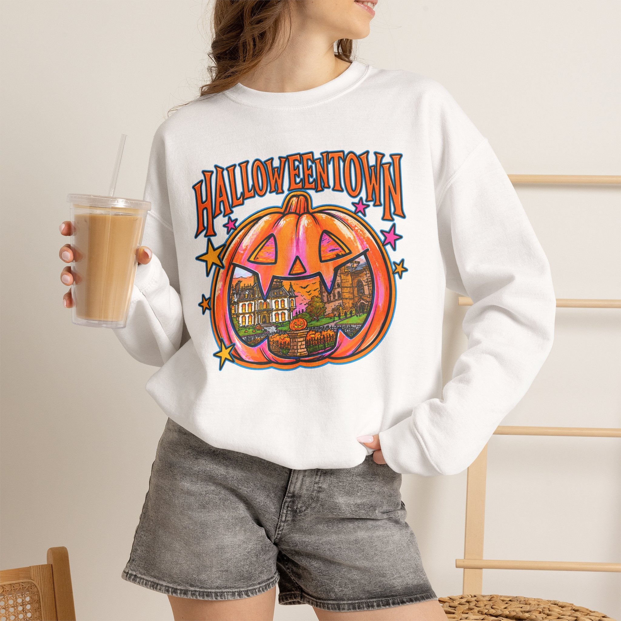 Halloweentown Pumpkin Crewneck Sweatshirt