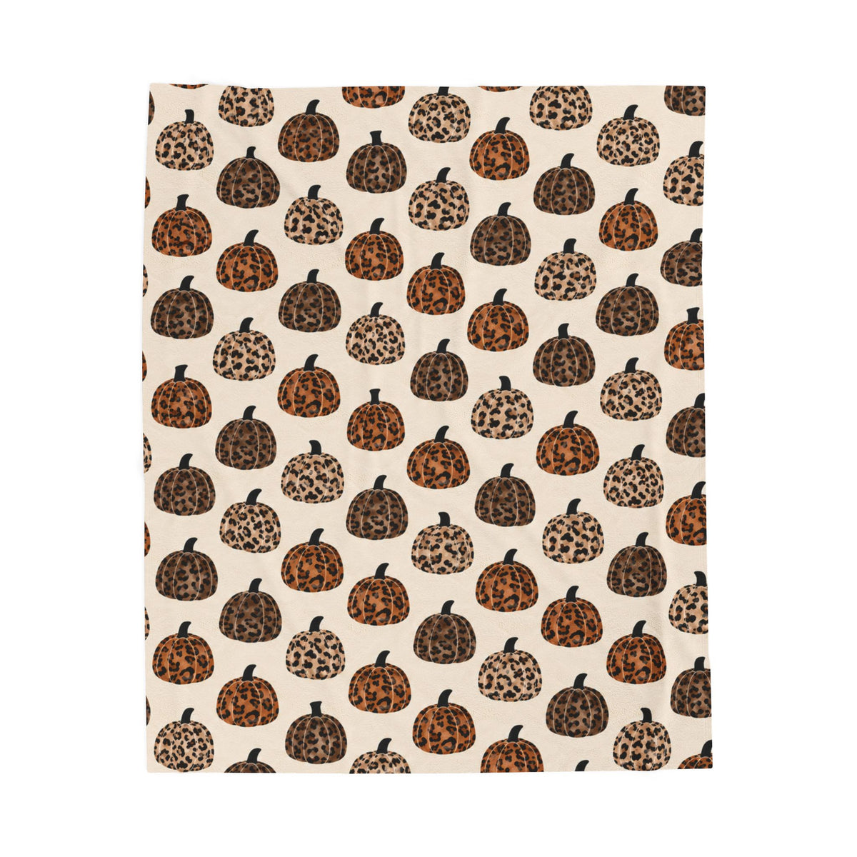 Leopard Pumpkin Throw Blanket
