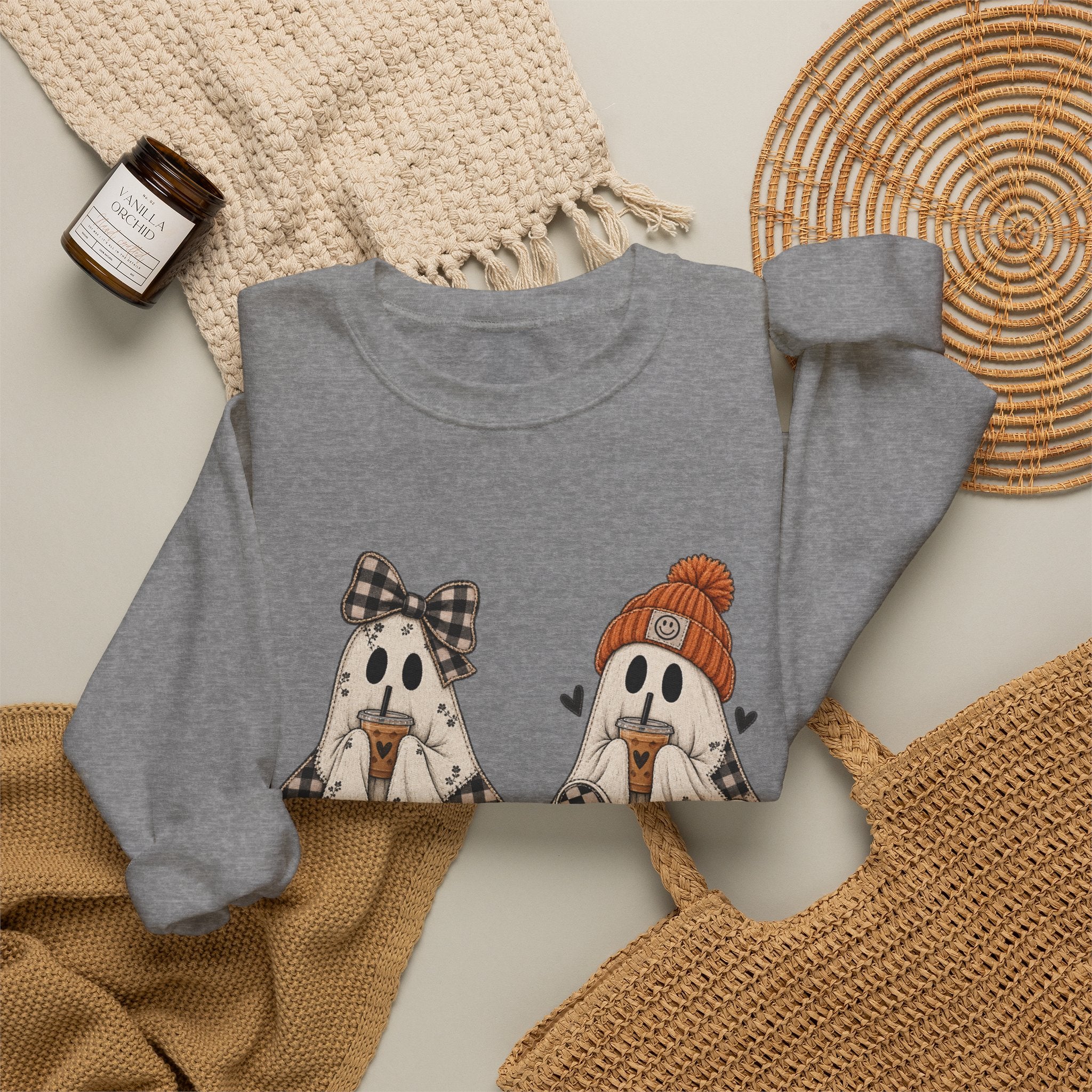 Trendy Ghost Crewneck Sweatshirt