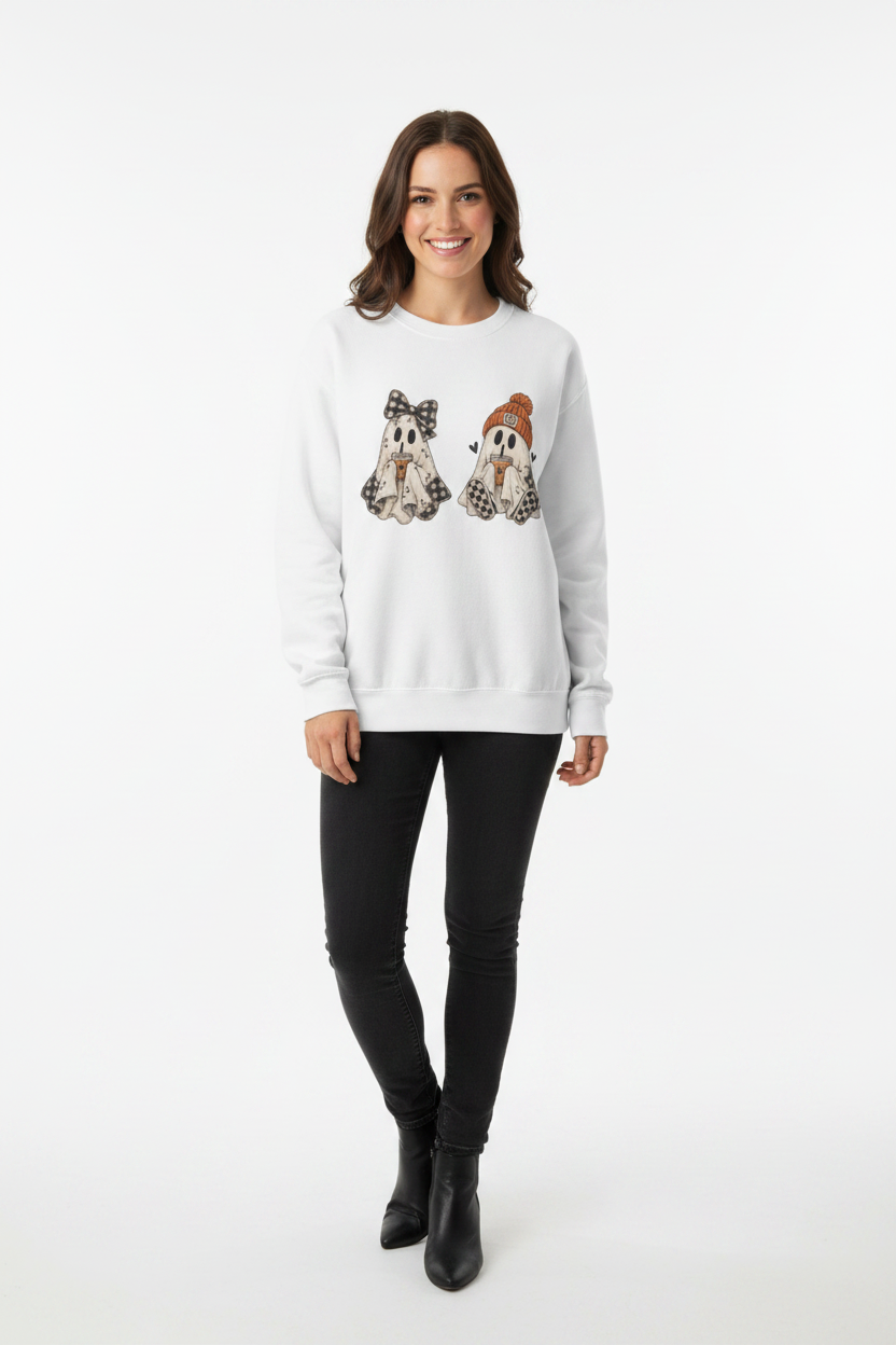 Trendy Ghost Crewneck Sweatshirt