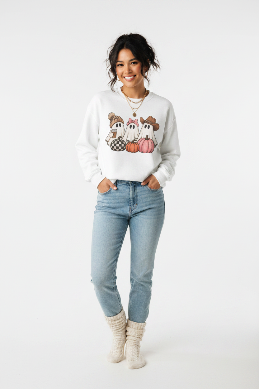 Cowgirl Ghost Crewneck Sweatshirt